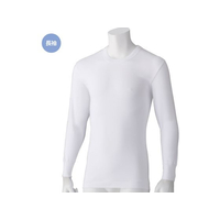 ケアファッション 長袖丸首シャツ(2枚組) 紳士用 ホワイト L FC700PF-80007002
