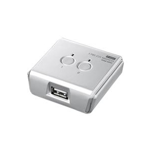 サンワサプライ USB2．0手動切替器（2回路） SW-US22N-イメージ1