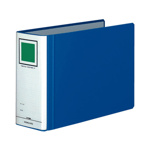 コクヨ チューブファイル〈エコツインR〉A4ヨコ とじ厚80mm 青 1冊 F805462-ﾌ-RT685B-イメージ1