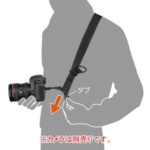 ハクバ 一眼カメラ用スピードストラップ ルフトデザイン ブラック KST-62SS38BK-イメージ3