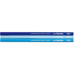 三菱鉛筆 uniかきかた鉛筆 6角 2B パステルブルー 12本 2B1ダース(12本)パステルブルー F944823K55602B-イメージ2