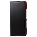エレコム Galaxy A54 5G用ソフトレザーケース 薄型 磁石付 ブラック PM-G233PLFUBK