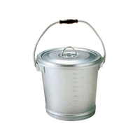 オオイ金属 アルマイト 丸型一重 食缶 213-B 10L 直径270×240 FC005LR-5750700