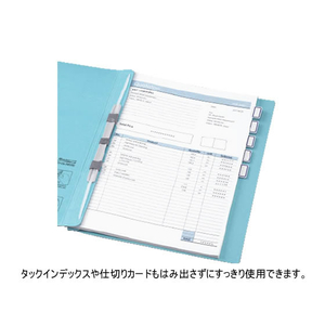 コクヨ ガバットファイル〈NEOS〉A4-Sターコイズブルー 10冊 F042765-ﾌ-NE90B-イメージ4