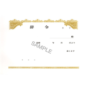 日本法令 辞令用紙(3枚複写)B5 20組 F869116-イメージ2