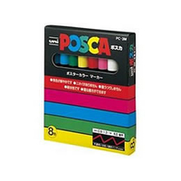 三菱鉛筆 ポスカ 細字 8色セット F028652-PC-3M8C