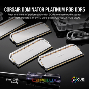 Corsair DOMINATOR PLATINUM RGB DDR5(16GB×2) CMT32GX5M2X6200C36W-イメージ3