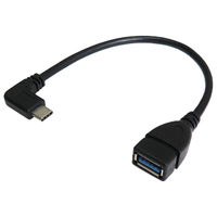 タイムリー USB Aメス - Type-CオスL字変換ケーブル(22．5cm) GMC3L