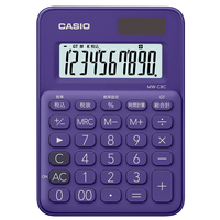 カシオ カラフル電卓 パープル MW-C8C-PL-N