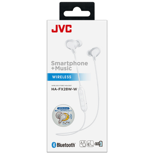 JVCケンウッド Bluetoothヘッドフォン アイスホワイト HA-FX28W-W-イメージ3