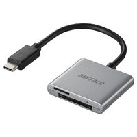 バッファロー USB3．2Gen1Type-C カードリーダー SD/microSD シルバー BSCR110U3CSV