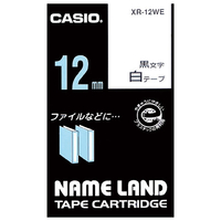 カシオ ネームランド用テープカートリッジ スタンダードテープ XR-12WE