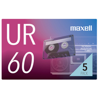 マクセル 録音用カセットテープ  60分 5巻 URシリーズ UR-60N 5P