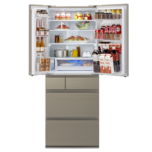 パナソニック 600L 6ドア冷蔵庫 アルベロゴールド NR-F609HPX-N-イメージ2