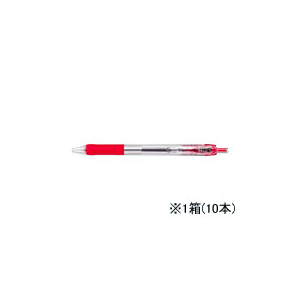 ゼブラ タプリクリップ 0.7 ボールペン 赤 10本 1箱(10本) F833334-BN5-R-イメージ1