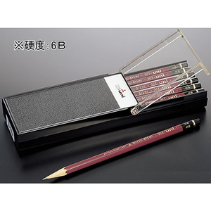 三菱鉛筆 ハイユニ 6B 12本入 F010150HU6B-イメージ1