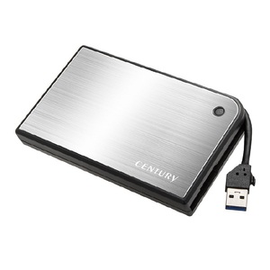 センチュリー HDD/SSDケース MOBILE BOX シルバー×ブラック CMB25U3SV6G-イメージ1