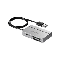 BUFFALO USB2．0 マルチカードリーダー/ライター シルバー BSCR100U2SV