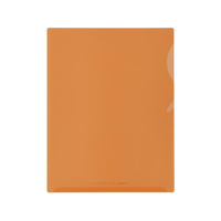 セキセイ シールック ワイド クリアフォルダー A4 角2サイズ オレンジ 10枚 FC596NL-CLK-2352-1-51