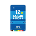 トンボ鉛筆 ippo!スライド缶入色鉛筆12色 プレーン ブルー F907512-CL-RPM0412C