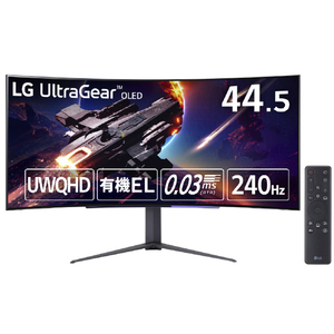 LGエレクトロニクス 44．5型ゲーミング液晶ディスプレイ LG UltraGear ブラック 45GR95QE-B-イメージ1