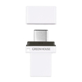 グリーンハウス USB3．2 Gen1対応デュアルUSBメモリー(32GB) ホワイト GH-UF3CB32G-WH
