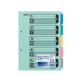 コクヨ カラー仕切カード(ファイル用) B5タテ 5山 2穴 10組 F805034-ｼｷ-61