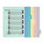 コクヨ カラー仕切カード(ファイル用) B5タテ 5山 2穴 10組 F805034-ｼｷ-61-イメージ2