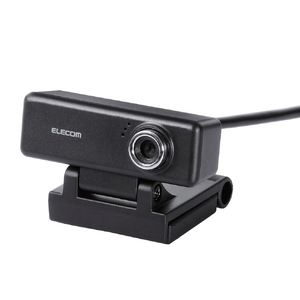 エレコム 高画質HD対応200万画素Webカメラ ブラック UCAM-C520FBBK-イメージ2