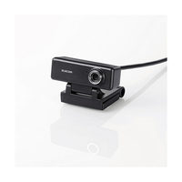 エレコム 高画質HD対応200万画素Webカメラ(イヤホンマイク付き) ブラック UCAMC520FEBK