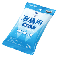 エレコム 液晶用ウェットクリーニングティッシュ 15枚 WC-DP15PN4