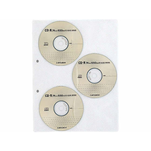 コクヨ CD／DVDポケット A4タテ 2穴 6ポケット 3枚 1パック F840336-EDB-A275-イメージ2