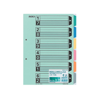 コクヨ カラー仕切カード(ファイル用) A4タテ 6山 2穴 10組 F805515ｼｷ-110N