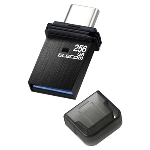 エレコム キャップ式USB Type-Cメモリ(256GB) ブラック MF-CAU32256GBK-イメージ8