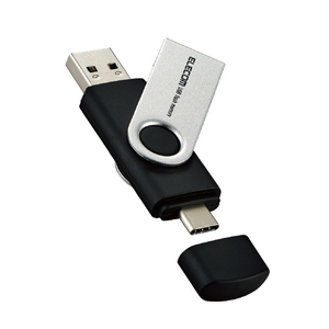 エレコム Type-C/USB-Aコネクター対応USBメモリ(32GB) ブラック MF-TPC3032GBK-イメージ8