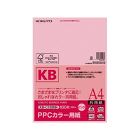 コクヨ PPCカラー用紙 A4 ピンク 100枚入 F805341KB-C139NP