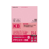 コクヨ PPCカラー用紙 B4 ピンク 100枚入 F805345-KB-C134NP
