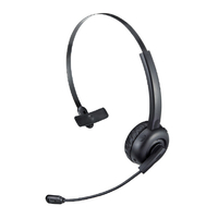 サンワサプライ Bluetoothヘッドセット(片耳オーバーヘッド・単一指向性) MM-BTMH58BK