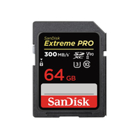 サンディスク SDXC UHS-IIカード(64GB) エクストリームプロ ブラック SDSDXDK064GJNJIP