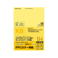 コクヨ PPCカラー用紙 B4 イエロー 100枚入 F805346-KB-C134NY