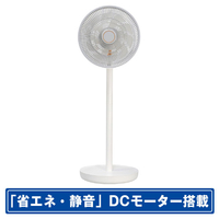 SKジャパン DCモーター搭載リモコン付リビング扇風機 ホワイト SJM-E909