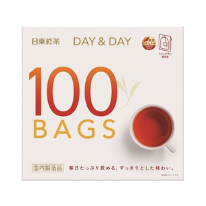 日東紅茶 紅茶ティーバッグ DAY&DAY 100バッグ入 1箱 F803713-10139-イメージ1