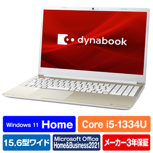 Dynabook ノートパソコン e angle select サテンゴールド P3C6WGEE-イメージ1