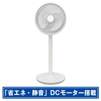 SKジャパン DCモーター搭載リモコン付リビング扇風機 白 SKJ-SY21BDC(W)