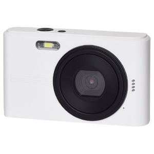 ケーヨー コンパクトデジタルカメラ ホワイト×ブラック NT-DC001(WBK)-イメージ1