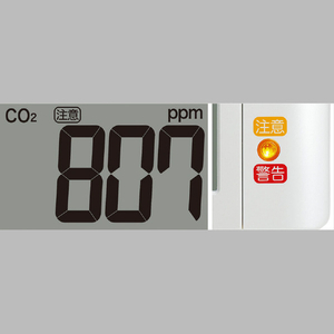 SEIKO CO2濃度表示つきデジタル時計 白 SQ449W-イメージ3