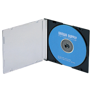 サンワサプライ Blu-ray・DVD・CDケース(スリムタイプ・10枚セット) ブラック FCD-PU10MBKN-イメージ2