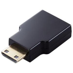 エレコム HDMI変換アダプター(タイプA-タイプC)スリム ブラック AD-HDACS3BK-イメージ1