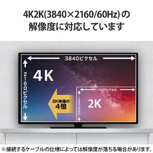 エレコム HDMI変換アダプター(タイプA-タイプC)スリム ブラック AD-HDACS3BK-イメージ6