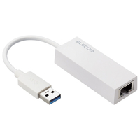 エレコム USB-Aコネクター 1Gbps 有線LANアダプター ホワイト EDCGUA3V2W